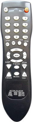 LipiWorld AK60 ak53 TV Remote Control Compatible for Akai TV Remote Controller(Black)