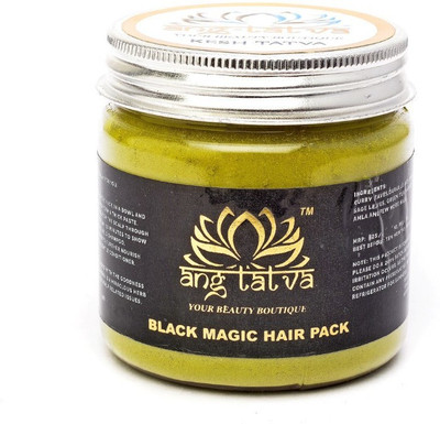 ANG-TATVA Black Magic hair treatment pack - 100% Pure & Natural Organic Hair treatment pack - Improves overall Hair health - For All Hair Type - 75g(75 g)
ANG-TATVA Black Magic hair treatment pack - 100% Pure & Natural Organic Hair treatment pack - Improves overall Hair health - For All Hair Type - 75g(75 g)