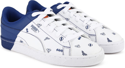Puma Boys & Girls Lace Sneakers(White, White-white -limoges