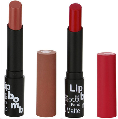 Bonjour Paris Indian Lip Color Sensation Ultimate Soft Matte Lipsticks A27(Chocolate, Crimson)
Bonjour Paris Indian Lip Color Sensation Ultimate Soft Matte Lipsticks A27(Chocolate, Crimson)