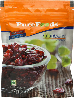PureFoods Gluten and Lactose Free Cranberries(57 g, Pouch)