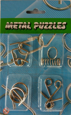Simple Days Metal Puzzle 3D Interlocking Stainless Steel 4 Metallic Intellectual IQ Wire Puzzles Brain Teaser Game for Kids Adults(4 Pieces)
Simple Days Metal Puzzle 3D Interlocking Stainless Steel 4 Metallic Intellectual IQ Wire Puzzles Brain Teaser Game for Kids Adults(4 Pieces)