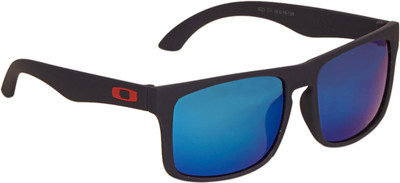 Vast UV Protected Blue Mirrored Black Rectangle Cycling Goggles(Black, Blue), Black;blue mirror lens for better uv protection;red
Vast UV Protected Blue Mirrored Black Rectangle Cycling Goggles(Black, Blue), Black;blue mirror lens for better uv protection;red