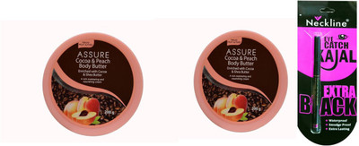 Assure Cocoa & Peach Body Butter (200 g+200g } with neckline kajal {SET 3 }(Set of 3)
Assure Cocoa & Peach Body Butter (200 g+200g } with neckline kajal {SET 3 }(Set of 3)