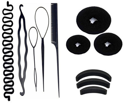 KYT 11pcs combo set , 4 pcs diy kit , 3 pcs hair donut bun maker , 1 pcs braid tools , 3 pcs hair volumizer(Set of 11)
KYT 11pcs combo set , 4 pcs diy kit , 3 pcs hair donut bun maker , 1 pcs braid tools , 3 pcs hair volumizer(Set of 11)