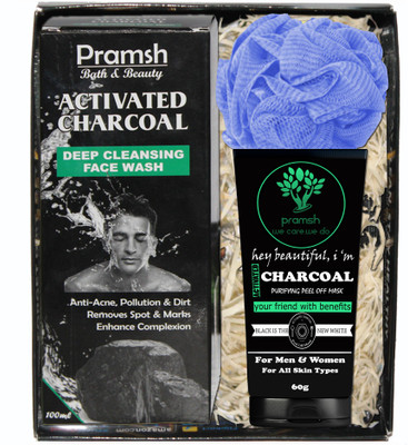 PRAMSH Gift Pack Of Activated Charocal Peel Off Mask 60gm & Face Wash 100gm Box & Loofa (Pack of 3)(Set of 3)
PRAMSH Gift Pack Of Activated Charocal Peel Off Mask 60gm & Face Wash 100gm Box & Loofa (Pack of 3)(Set of 3)
