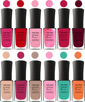 Aroma Care Green Nail Polish Combo 1306201618 Pink, Purple, Red, Peach, Orange, Mauve, Pink, Peach, Pink, Light Pink, Green, Orange(Pack of 12)
Aroma Care Green Nail Polish Combo 1306201618 Pink, Purple, Red, Peach, Orange, Mauve, Pink, Peach, Pink, Light Pink, Green, Orange(Pack of 12)