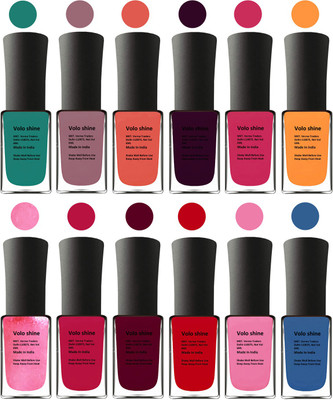 Aroma Care Green Nail Polish Combo 1106201619 Green, Brown, Orange, Red, Purple, Pink, Peach, Orange, Mauve, Yellow, Blue, Magenta(Pack of 12)
Aroma Care Green Nail Polish Combo 1106201619 Green, Brown, Orange, Red, Purple, Pink, Peach, Orange, Mauve, Yellow, Blue, Magenta(Pack of 12)