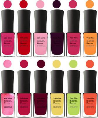 Aroma Care Yellow Nail Polish Combo 1306201611 Pink, Purple, Red, Red, Purple, Pink, Peach, Orange, Mauve, Yellow, Orange, Neon Green(Pack of 12)
Aroma Care Yellow Nail Polish Combo 1306201611 Pink, Purple, Red, Red, Purple, Pink, Peach, Orange, Mauve, Yellow, Orange, Neon Green(Pack of 12)