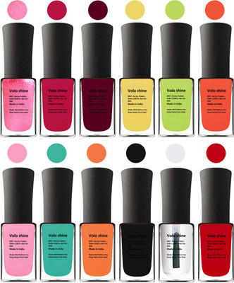 Aroma Care Black Nail Polish Combo 1806201611 Peach, Orange, Mauve, Pink, Peach, Pink, Yellow, Blue, Magenta, Yellow, Orange, Neon Green(Pack of 12)
Aroma Care Black Nail Polish Combo 1806201611 Peach, Orange, Mauve, Pink, Peach, Pink, Yellow, Blue, Magenta, Yellow, Orange, Neon Green(Pack of 12)