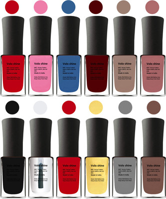 Aroma Care Orange Nail Polish Combo 1806201631 Yellow, Blue, Magenta, Red, Nude, Peach, Base Coat, Black, Red, Silver, Golden, Orange(Pack of 12)
Aroma Care Orange Nail Polish Combo 1806201631 Yellow, Blue, Magenta, Red, Nude, Peach, Base Coat, Black, Red, Silver, Golden, Orange(Pack of 12)