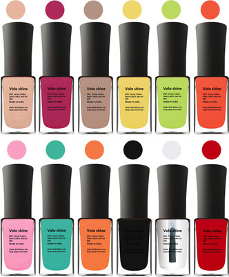 Aroma Care Black Nail Polish Combo 1806201621 Peach, Orange, Mauve, Pink, Peach, Pink, Yellow, Blue, Magenta, Yellow, Orange, Neon Green(Pack of 12)
Aroma Care Black Nail Polish Combo 1806201621 Peach, Orange, Mauve, Pink, Peach, Pink, Yellow, Blue, Magenta, Yellow, Orange, Neon Green(Pack of 12)