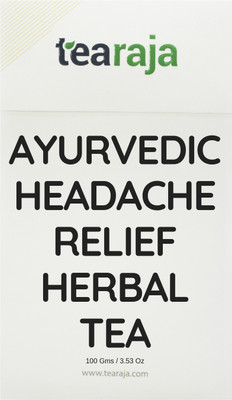 Tearaja Ayurvedic Headache Relief Herbal Tea 300 Gms | Relief Migraine & Tension | Promote Relaxation & Alleviate Stress | Contains - USDA Certified Organic Green Tea, Peppermint, Holy Basil (Tulsi), Lavender, Chamomile, Cinnamon, Ginger and others | Nitr
Tearaja Ayurvedic Headache Relief Herbal Tea 300 Gms | Relief Migraine & Tension | Promote Relaxation & Alleviate Stress | Contains - USDA Certified Organic Green Tea, Peppermint, Holy Basil (Tulsi), Lavender, Chamomile, Cinnamon, Ginger and others | Nitr