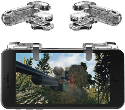 iBubble Mobile Game Controller - Cellphone Game Trigger/Mobile Gaming Controller for PUBG Compatible with Android iOS, L2R2 Sensitive Shoot Mobile Phone Joystick (Triggers) Gaming Accessory Kit(Black, For Android, iOS)
iBubble Mobile Game Controller - Cellphone Game Trigger/Mobile Gaming Controller for PUBG Compatible with Android iOS, L2R2 Sensitive Shoot Mobile Phone Joystick (Triggers) Gaming Accessory Kit(Black, For Android, iOS)