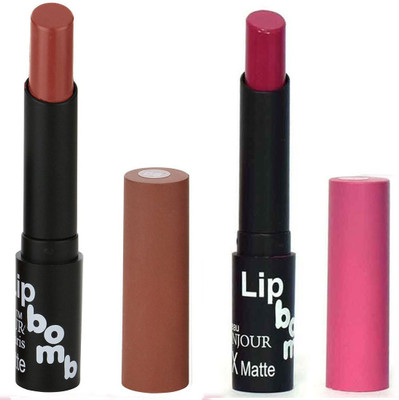 Bonjour Paris Indian Lip Color Sensation Ultimate Soft Matte Lipsticks A28(Chocolate, Rose Blush)
Bonjour Paris Indian Lip Color Sensation Ultimate Soft Matte Lipsticks A28(Chocolate, Rose Blush)