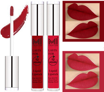 MI Fashion Liquid Matte Lipstick Combo Non Stick on Cup,Long Lasting,Highly pigmented Lip Gloss Set of 2(Eagle Red Liquid Lipstick,Spring Pink Liquid Lipstick)
MI Fashion Liquid Matte Lipstick Combo Non Stick on Cup,Long Lasting,Highly pigmented Lip Gloss Set of 2(Eagle Red Liquid Lipstick,Spring Pink Liquid Lipstick)