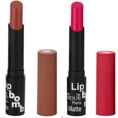 Bonjour Paris Indian Lip Color Sensation Ultimate Soft Matte Lipsticks A29(Chocolate, Cardinal)
Bonjour Paris Indian Lip Color Sensation Ultimate Soft Matte Lipsticks A29(Chocolate, Cardinal)