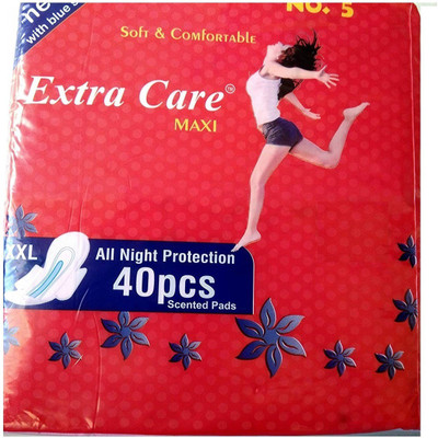 Extra Care Womens/Girls XXL Sanitary Pads (Napkins) with Wings- Pack of 40 Sanitary Pad(Pack of 40)
Extra Care Womens/Girls XXL Sanitary Pads (Napkins) with Wings- Pack of 40 Sanitary Pad(Pack of 40)