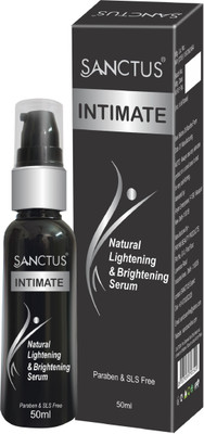 SANCTUS INTIMATE Lightening & Brightening Serum - 50ml (Enriched With Mulberry, Liquorice & Jojoba Oil For Lasting Whitening Effect & Orange Oil For De-odourizing Effect) Intimate Cream(50 ml, Pack of 1)
SANCTUS INTIMATE Lightening & Brightening Serum - 50ml (Enriched With Mulberry, Liquorice & Jojoba Oil For Lasting Whitening Effect & Orange Oil For De-odourizing Effect) Intimate Cream(50 ml, Pack of 1)
