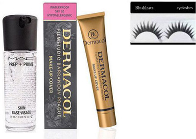 Blushinsta combo of Prep+prime Primer, Dermacol 210 and Eyelashes(Set of 3) 
Blushinsta combo of Prep+prime Primer, Dermacol 210 and Eyelashes(Set of 3)