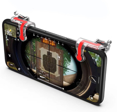 BUY SURETY New Metal Red & Transparent Gaming Controller,Joystick, L1R1 Shooter Trigger, Fire Buttons, Aim Key, Handle, Gamedpad, Sensitive Shoot Physical Mobile Game Controller for PUBG / Survival Rule / Arbor Output / Critical Ops / Clash Royale.... Gam
BUY SURETY New Metal Red & Transparent Gaming Controller,Joystick, L1R1 Shooter Trigger, Fire Buttons, Aim Key, Handle, Gamedpad, Sensitive Shoot Physical Mobile Game Controller for PUBG / Survival Rule / Arbor Output / Critical Ops / Clash Royale.... Gam
