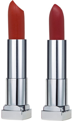 KRAYONS SHEER MATTE LIPSTICK HOT AND BOLD SOFT CREAMY MATTE LIPSTICK (SET OF 2)(ORANGE SPARK, CODE RED)
