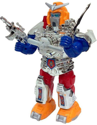 TULLY Combat Hero Robot With Music And Lights Face Changing Combat Hero Robot Moving on Wheel Robot with Sword and Gun Robotics Toy(Multicolor)
TULLY Combat Hero Robot With Music And Lights Face Changing Combat Hero Robot Moving on Wheel Robot with Sword and Gun Robotics Toy(Multicolor)