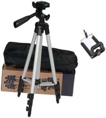 lifemusic Tripod-3110 Portable Adjustable Aluminum Lightweight Camera Stand With Three-Dimensional Head & Quick Release Plate For Video Cameras and mobile Tripod Camera Tripod With Mobile Clip Holder Bracket, Fully Flexible Mount Cum Tripod, Standwith 3D
lifemusic Tripod-3110 Portable Adjustable Aluminum Lightweight Camera Stand With Three-Dimensional Head & Quick Release Plate For Video Cameras and mobile Tripod Camera Tripod With Mobile Clip Holder Bracket, Fully Flexible Mount Cum Tripod, Standwith 3D