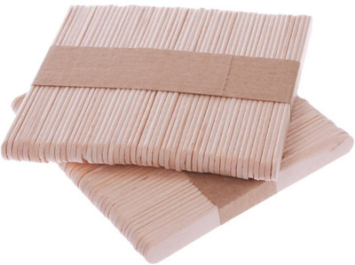 Abaj Wooden Ice Cream Popsicle Sticks( Pack of 100)