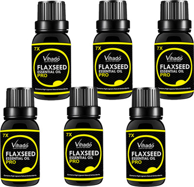 Vihado 100% Pure Flax Seed Oil 7x Pro (25 ml) (Pack of 6)(25 ml)
