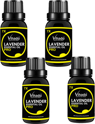 Vihado Lavender Pure Essential OiL 7x Pro - 15 ml (pack of 4)(15 ml)