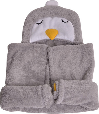 Miss & Chief Embroidered Hooded Baby Blanket(Polyester, Grey
Miss & Chief Embroidered Hooded Baby Blanket(Polyester, Grey