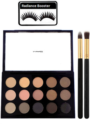 Radiance booster Eyelashes & Mac 15 Shades Eye Shadow Palette With Make Up Brush 2(Set of 4)
Radiance booster Eyelashes & Mac 15 Shades Eye Shadow Palette With Make Up Brush 2(Set of 4)