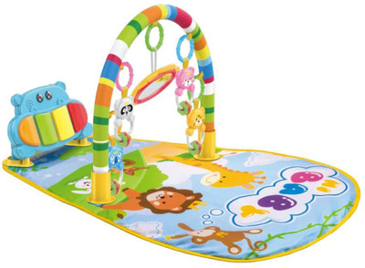 Kiditos Kick & Play Piano Baby Play Mat Gym & Fitness Rack Toy(Multicolor)