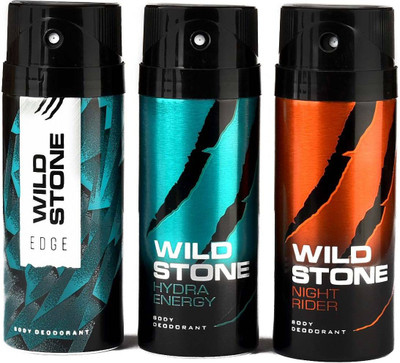Wild Stone Edge,Hydra Energy and Night Rider Deodorant Spray - For Men(450 ml, Pack of 3)
Wild Stone Edge,Hydra Energy and Night Rider Deodorant Spray - For Men(450 ml, Pack of 3)
