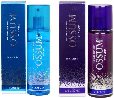 OSSUM pleasure+delight Body Spray - For Men & Women(380 ml, Pack of 2)