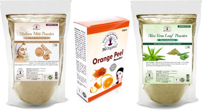 3G Organic Multani Orange Peel Aloe Vera 100% Natural Anti Acne Fairness Face Pack(300 g)
3G Organic Multani Orange Peel Aloe Vera 100% Natural Anti Acne Fairness Face Pack(300 g)