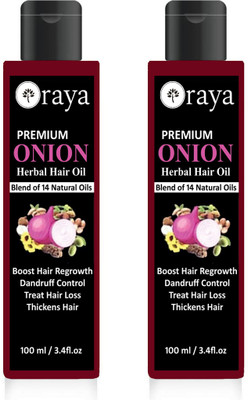 Oraya Organic Onion Hair Oil with 14 Essential Oils for Hair Regrowth, Dandruff Control Hair Oil(200 ml)
Oraya Organic Onion Hair Oil with 14 Essential Oils for Hair Regrowth, Dandruff Control Hair Oil(200 ml)