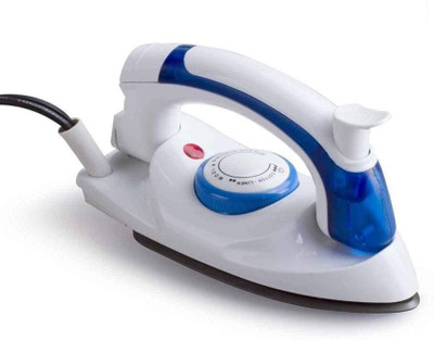 LS Letsshop Travel Iron With Foldable Handle, Compact & Lightweight Steam Iron (White) Steam Iron(White)