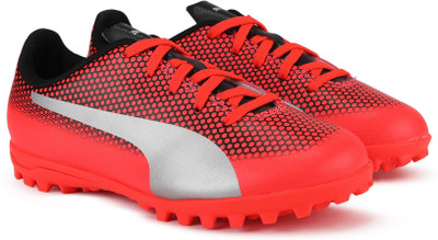 Puma Boys & Girls Lace Football Shoes(Pink, Black