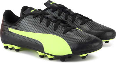 Puma Boys & Girls Lace Football Shoes(Black