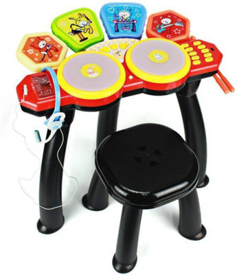 durgaenterprises Bright star head jazz drum beat set with mp3 plug-In , Microphone , Stool (Multicolor)(Multicolor)
durgaenterprises Bright star head jazz drum beat set with mp3 plug-In , Microphone , Stool (Multicolor)(Multicolor)