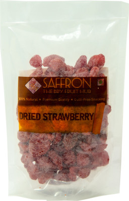 Saffron Premium Dehydrated Strawberries(100 g, Pouch)