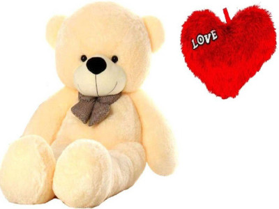 Samayra Toys Combo Offer Large Cute Cream Teddy Bear 4 Feet & Small Red Heart with Love - 120 cm(Pink)
Samayra Toys Combo Offer Large Cute Cream Teddy Bear 4 Feet & Small Red Heart with Love - 120 cm(Pink)