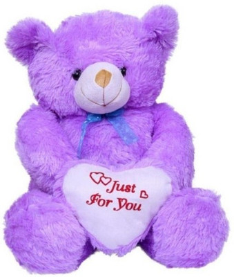 Ansh Soft Toy JUST 4 U Purple Teedybear - 70 cm(Purple)