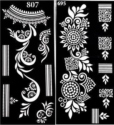 ARR Henna Stencils HS 807 & 695(ARABIC DESIGN)