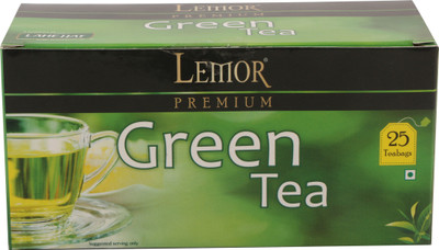 Lemor Premium Green Tea Bags (25 Bags, Box) Green Tea Bags(250 Bags, Box)