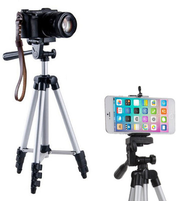 BUY SURETY Tripod-3110 Portable Adjustable Aluminium High Quality Lightweight Camera Stand With Three-Dimensional Head & Quick Release Plate For Video Cameras, Holding Bracket For mobile and Univer Car mobile holder for All Smartphone Tripod(Silver & Blac
BUY SURETY Tripod-3110 Portable Adjustable Aluminium High Quality Lightweight Camera Stand With Three-Dimensional Head & Quick Release Plate For Video Cameras, Holding Bracket For mobile and Univer Car mobile holder for All Smartphone Tripod(Silver & Blac
