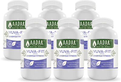 AADAR YUVA-FIT â Natural Metabolic Boost, FREE Diet Plan, 120 Capsules (Pack of 6)(720 No)
AADAR YUVA-FIT â Natural Metabolic Boost, FREE Diet Plan, 120 Capsules (Pack of 6)(720 No)