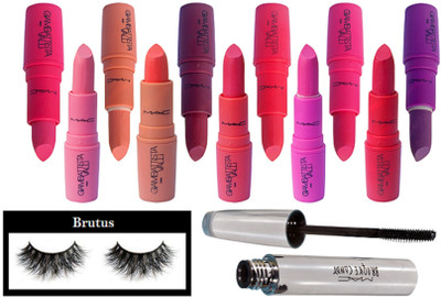 BRUTUS Eyelashes, Mac Brooke Candy Mascara, Giambattista Valli Matte Finish Lipstick (Pack of 11)(Set of 13)
BRUTUS Eyelashes, Mac Brooke Candy Mascara, Giambattista Valli Matte Finish Lipstick (Pack of 11)(Set of 13)
